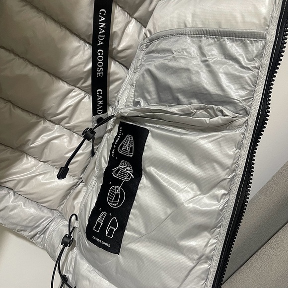 Canada Goose Light Gray Puffer Jacket - Picture 8 of 12